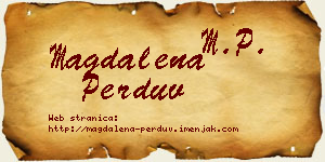 Magdalena Perduv vizit kartica